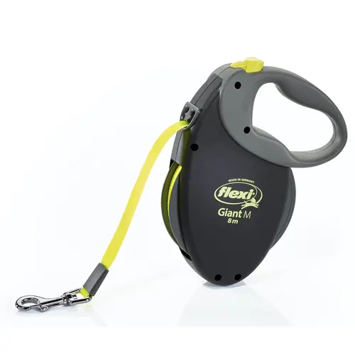 Flexi Giant Neon M поводок-рулетка для собак до 25 кг (лента 8м)