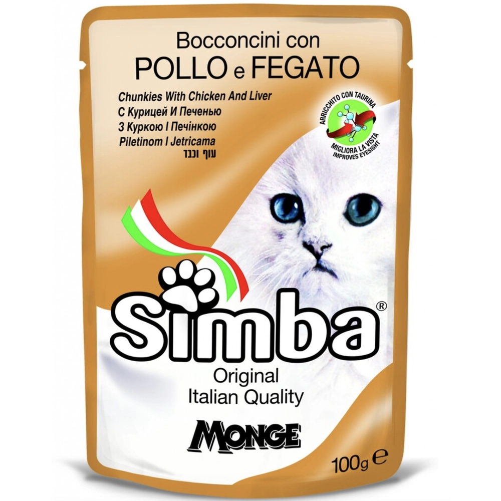 Monge Simba Cat Wet з куркою та печінкою 