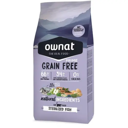 Ownat Grain Free Prime Cat Sterilized Fish