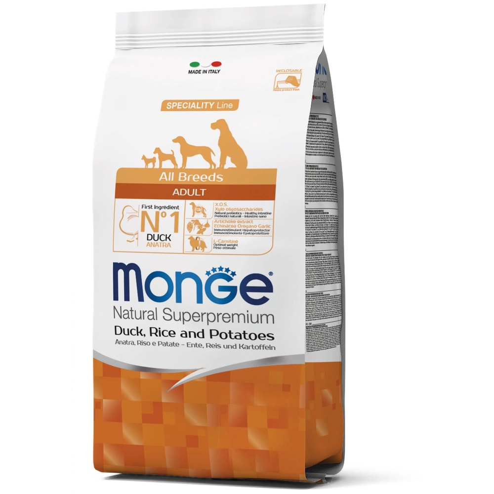 Monge All Breeds Adult Качка, рис і картопля 