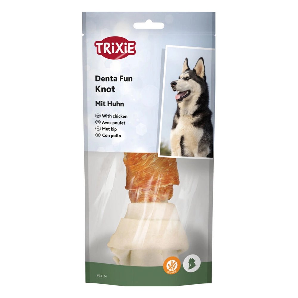 Trixie Denta Fun Bone Knot Chicken 