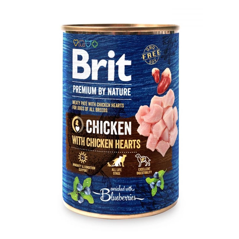 Brit Premium by Nature Курица с куриным сердцем 