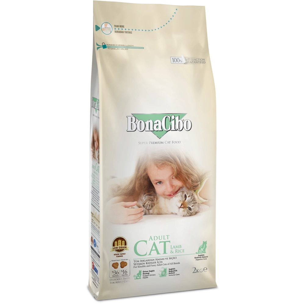 BonaCibo Adult Cat Lamb & Rice 
