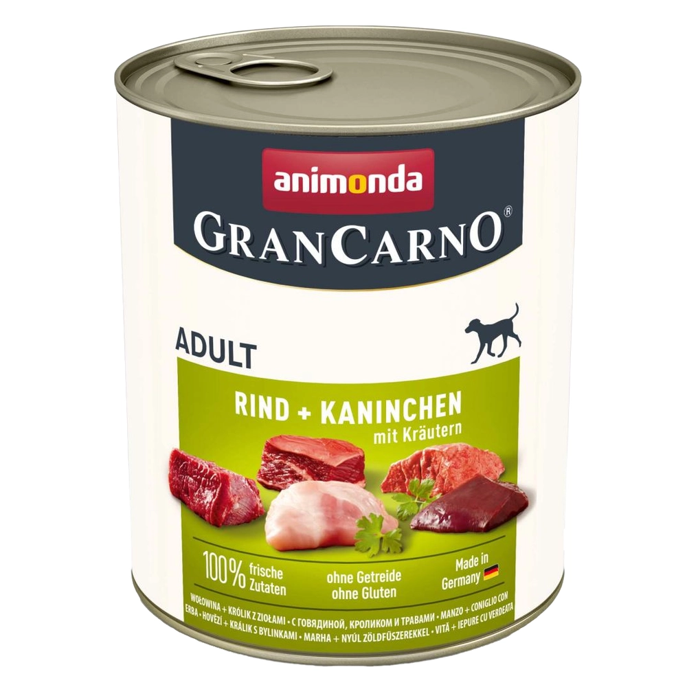 Animonda GranCarno Adult Beef + Rabbit with Herbs 