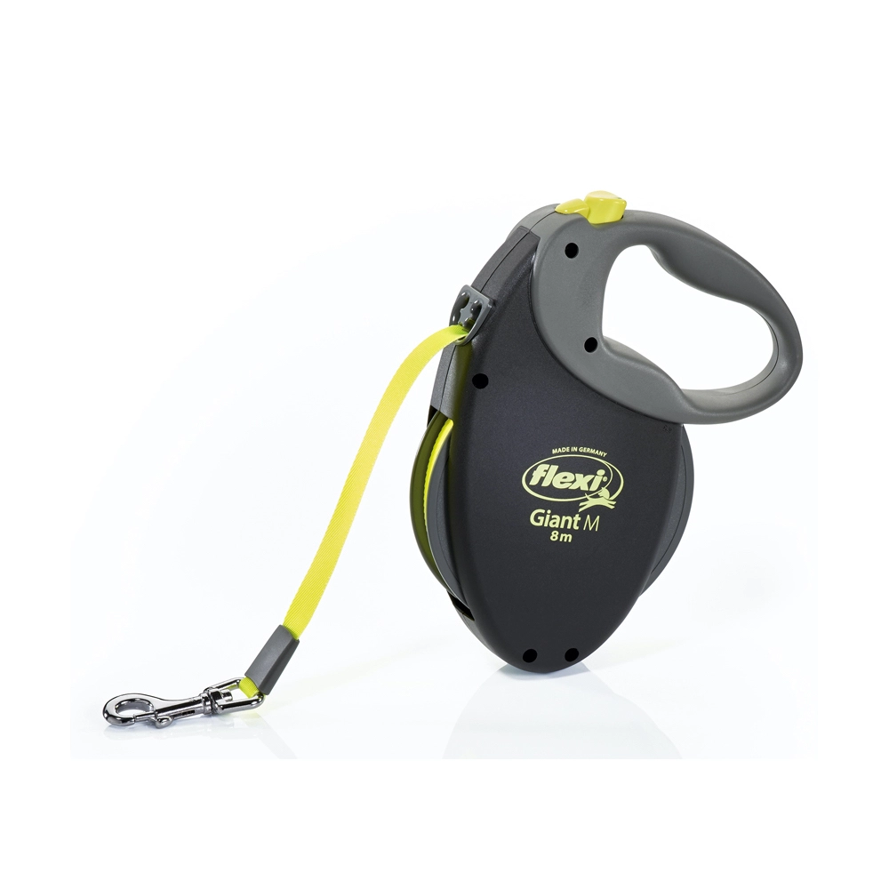Flexi Giant Neon M поводок-рулетка для собак до 25 кг (лента 8м) 