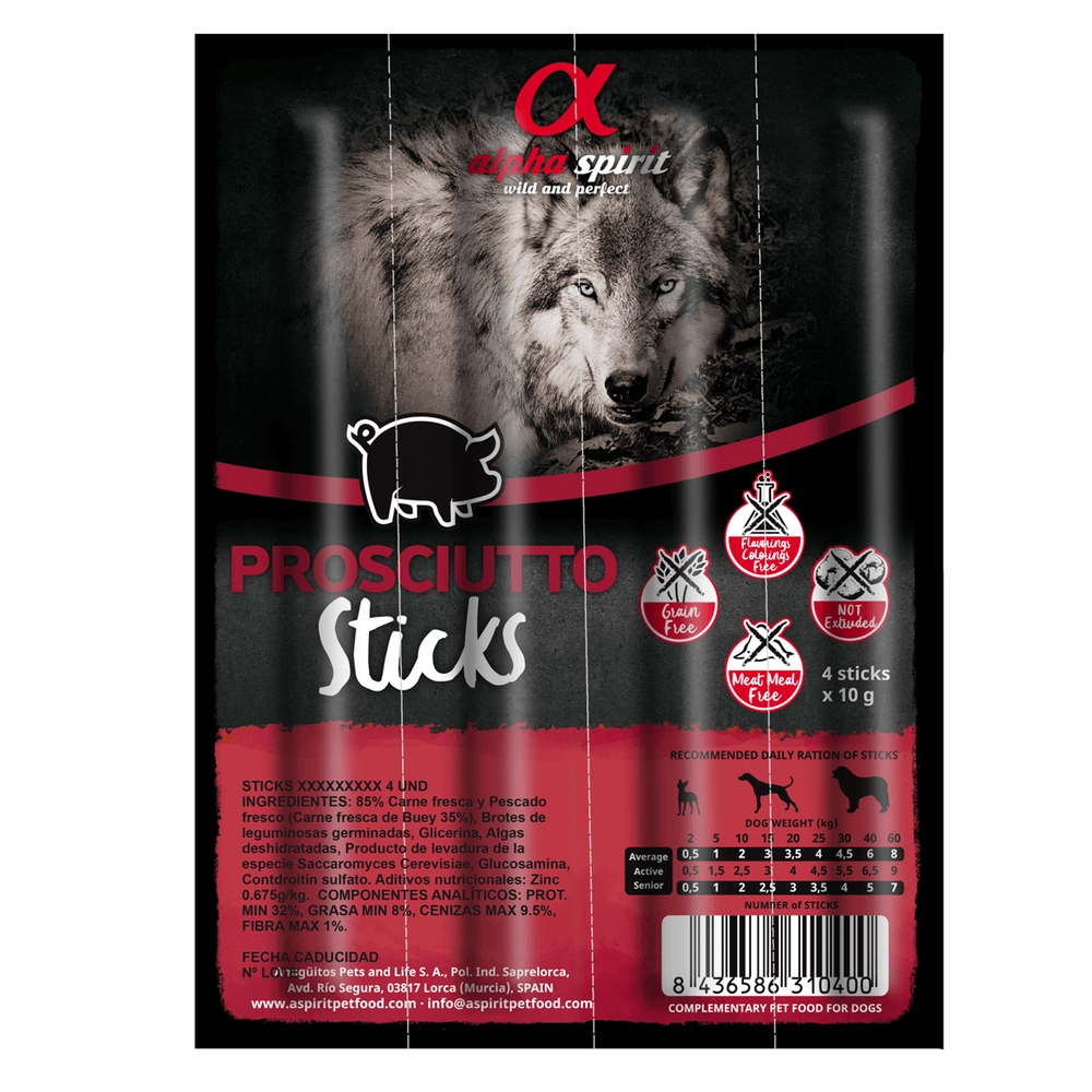 Alpha Spirit Prosciutto Sticks 