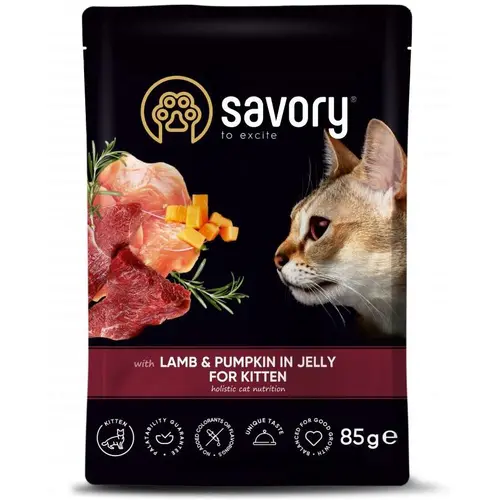 Savory Kitten Pouch Ягня з гарбузом у желе