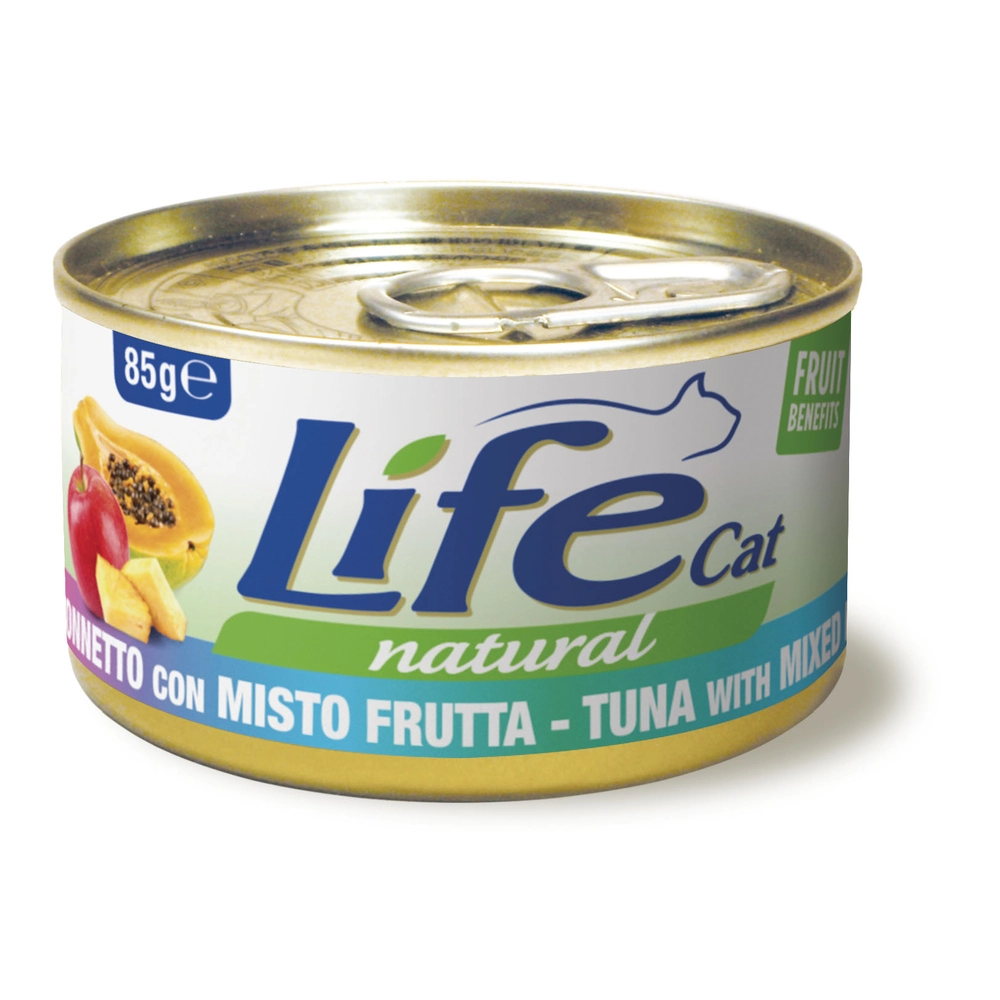 Life Cat Natural Тунець із фруктовим міксом 