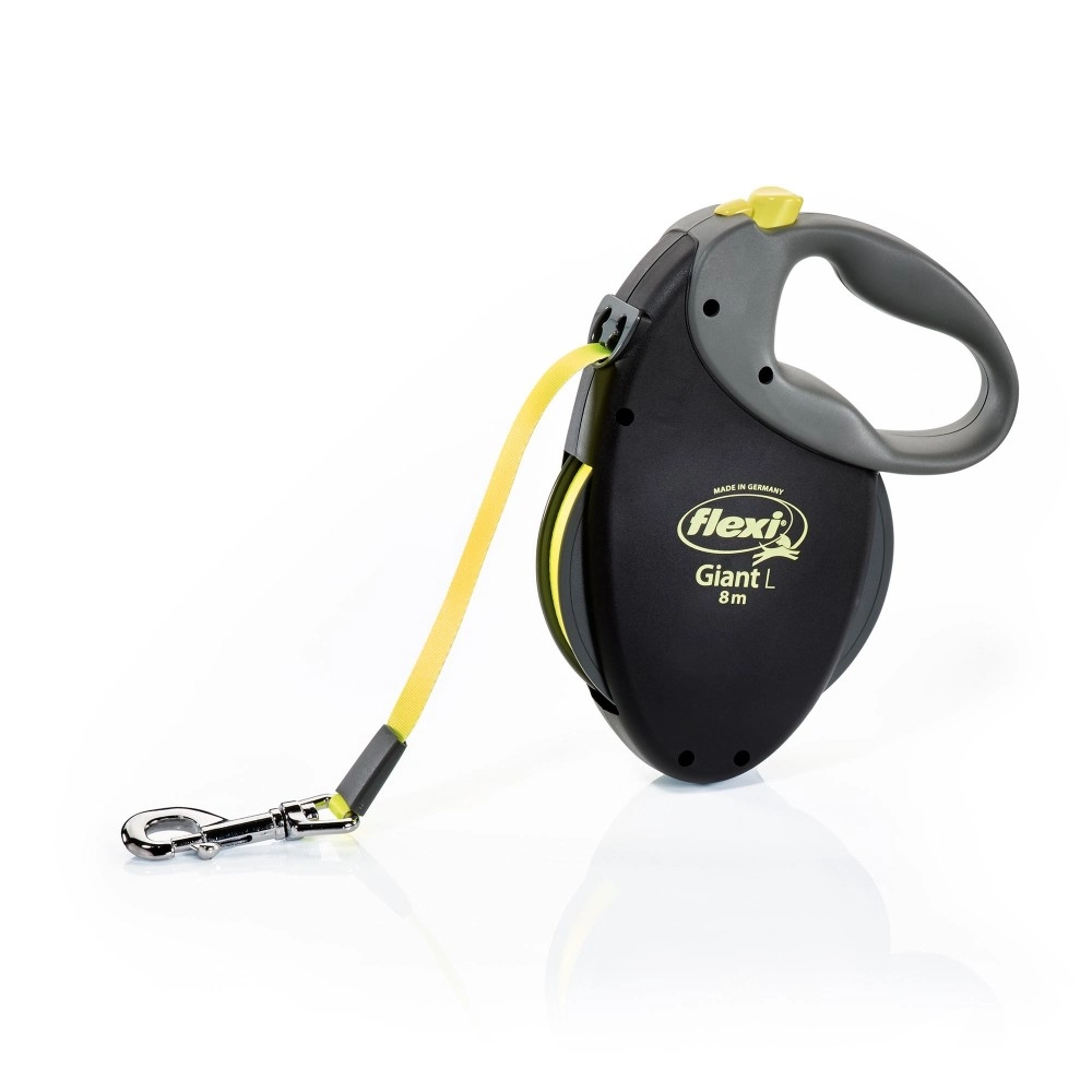 Flexi Giant Neon L поводок-рулетка для крупных собак до 50кг (лента 8м) 