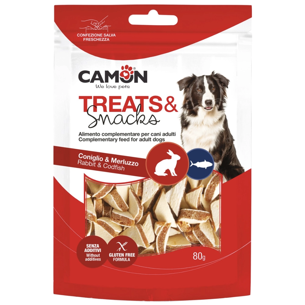 Camon Treats & Snacks Rabbit & Codfish Triangular Sandwich 