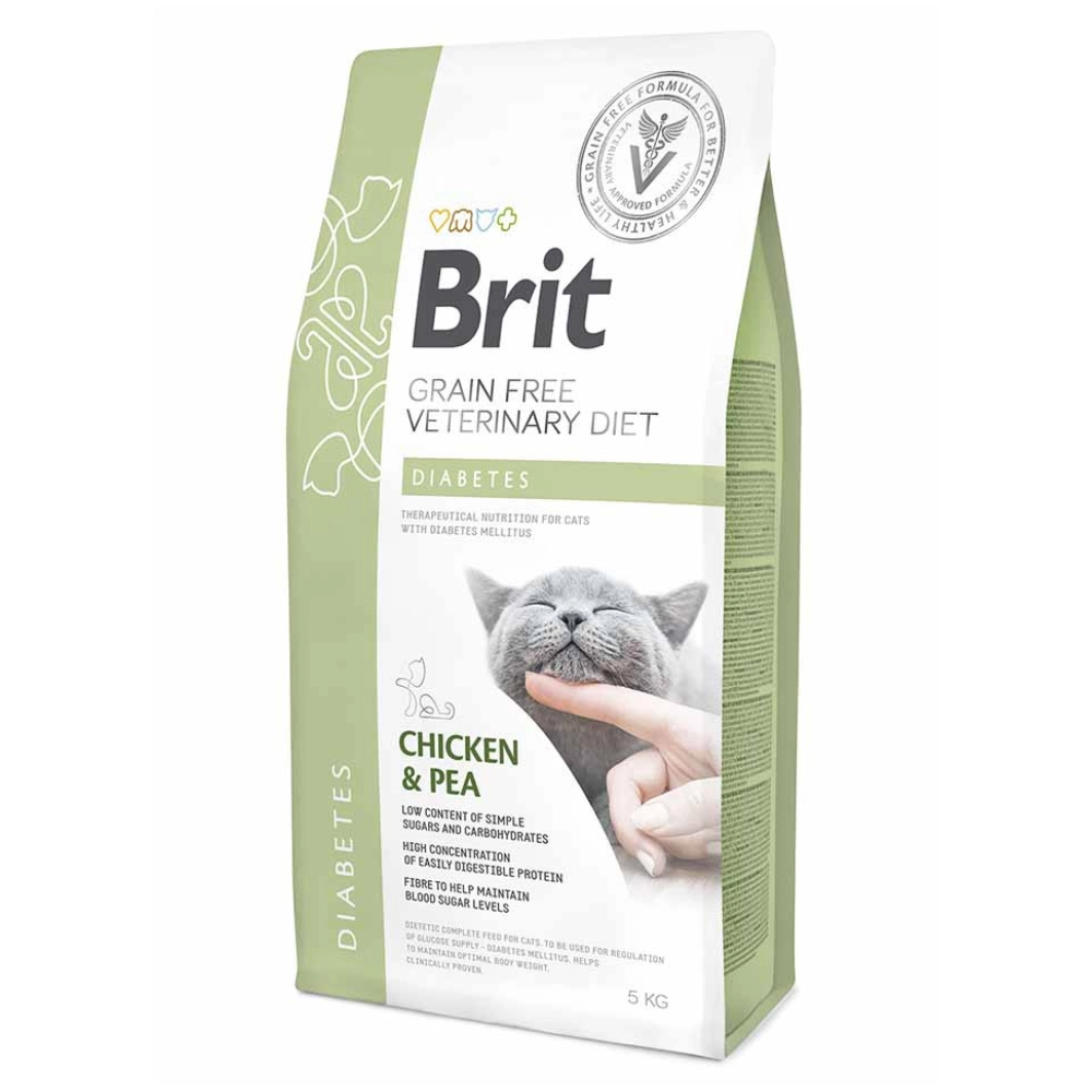 Brit Grain-Free Veterinary Diet Cat Diabetes Chicken & Pea 