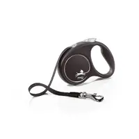 Flexi Black Design S поводок-рулетка для собак до 15 кг (лента 5м)