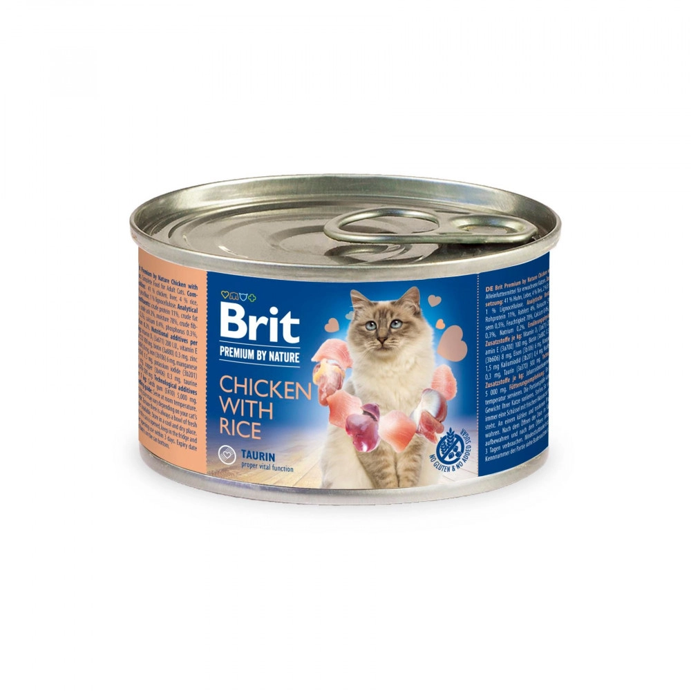 Brit Premium by Nature з куркою та рисом 