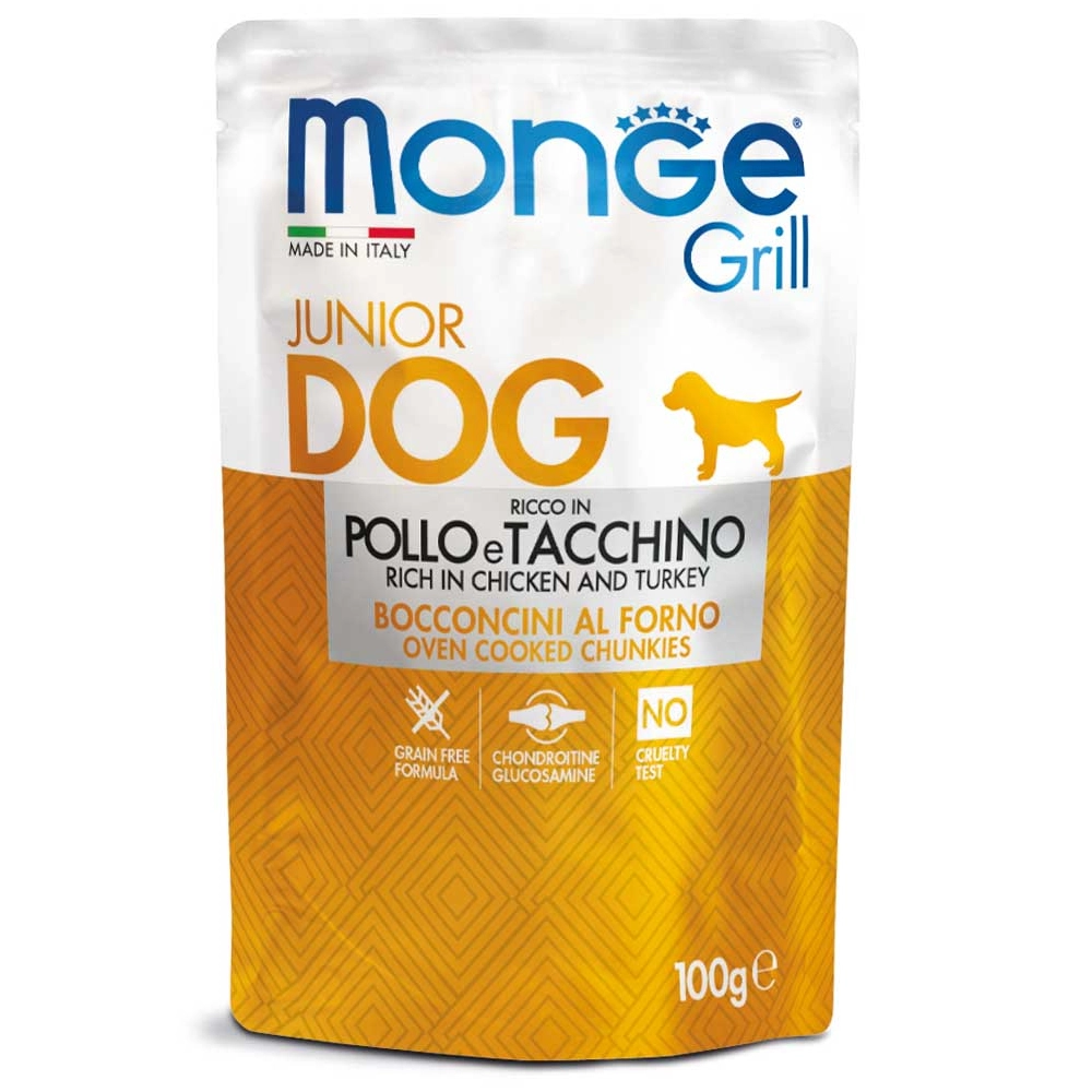 Monge Dog Wet Grill Puppy & Junior з куркою та індичкою 