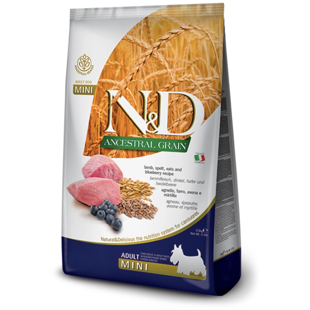 Farmina Dog N&D Low Grain Lamb&Blueberry Adult Mini 