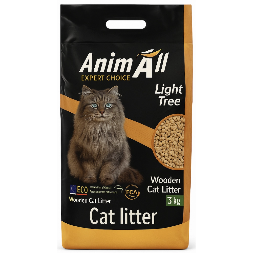 AnimAll Light Tree Wooden Cat Litter 