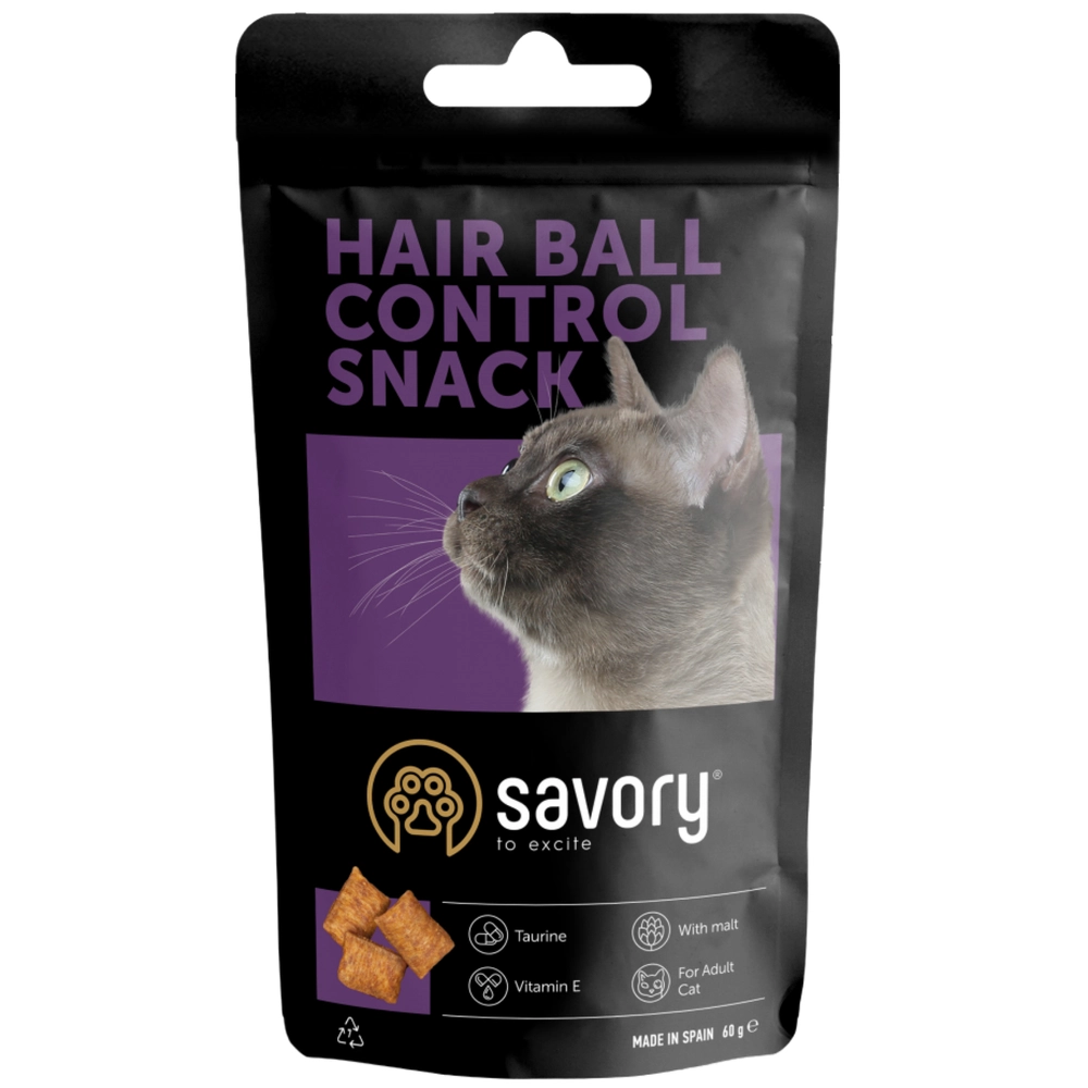 Savory Cats Snacks Pillows Hair Ball Control 