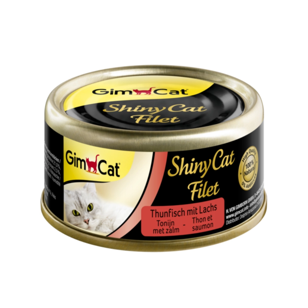 GimCat ShinyCat Filet з тунцем та лососем 