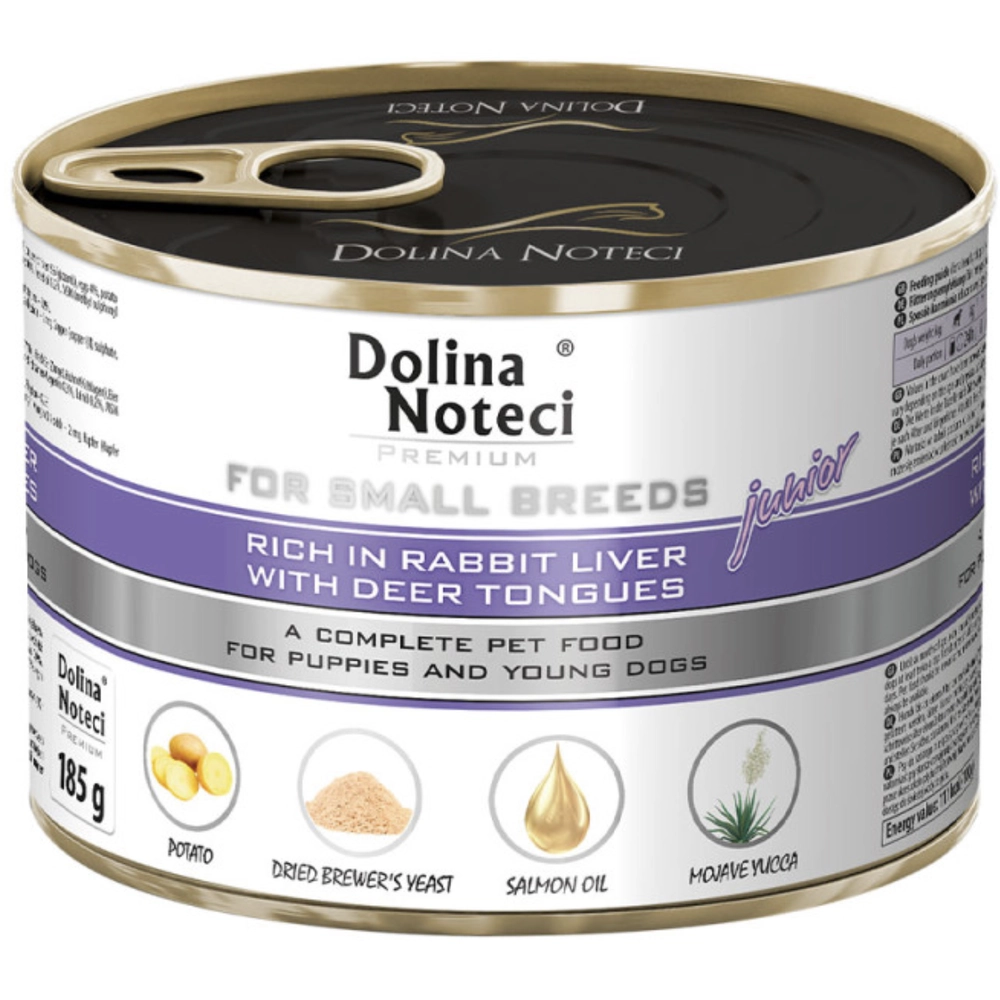 Dolina Noteci Premium Junior Small Breeds rich in Rabbit liver & Deer tongues 