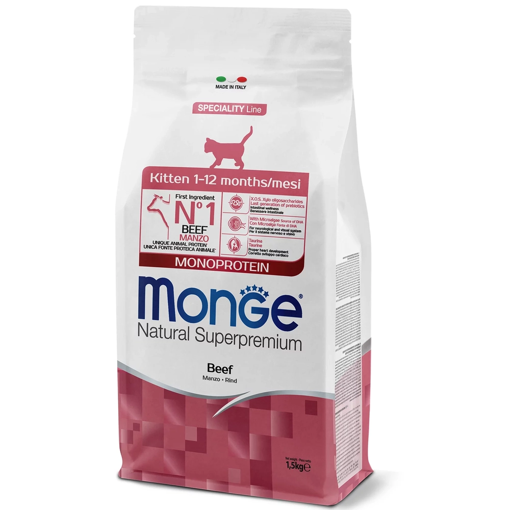 Monge Monoprotein Kitten Говядина 