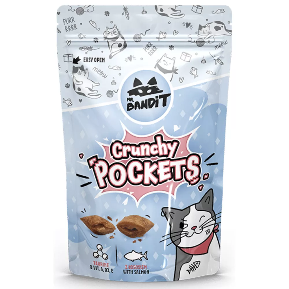 Mr.Bandit Cat Crunchy Pockets Salmon 