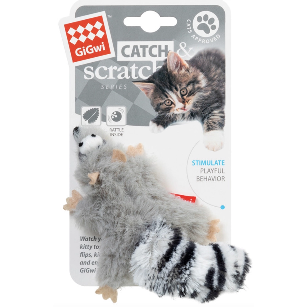 GiGwi Catch&scratch Енот с кошачьей мятой  - фото 2