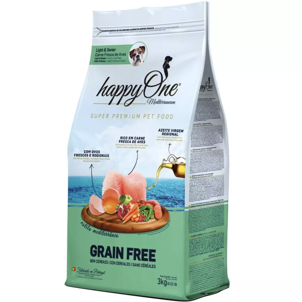 HappyOne Mediterraneum Grain Free Lights & Senior Fresh Meat 