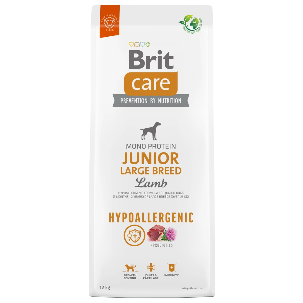 Brit Care Dog Hypoallergenic Junior Large Breed Lamb 