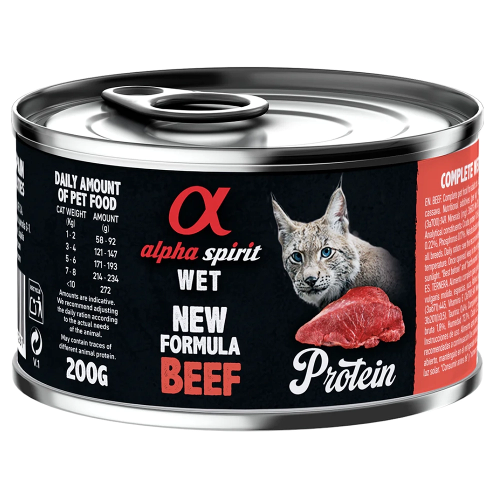 Alpha Spirit Beef for Adult Cats 