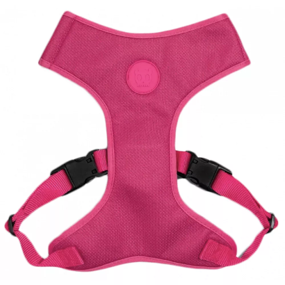 Zee.Dog Pink Led Adjustable Air Mesh Harness 