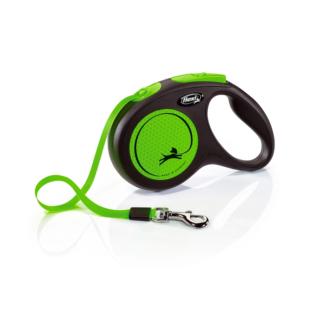 Flexi New Neon M поводок-рулетка для собак до 25 кг (лента 5м)  - фото 4