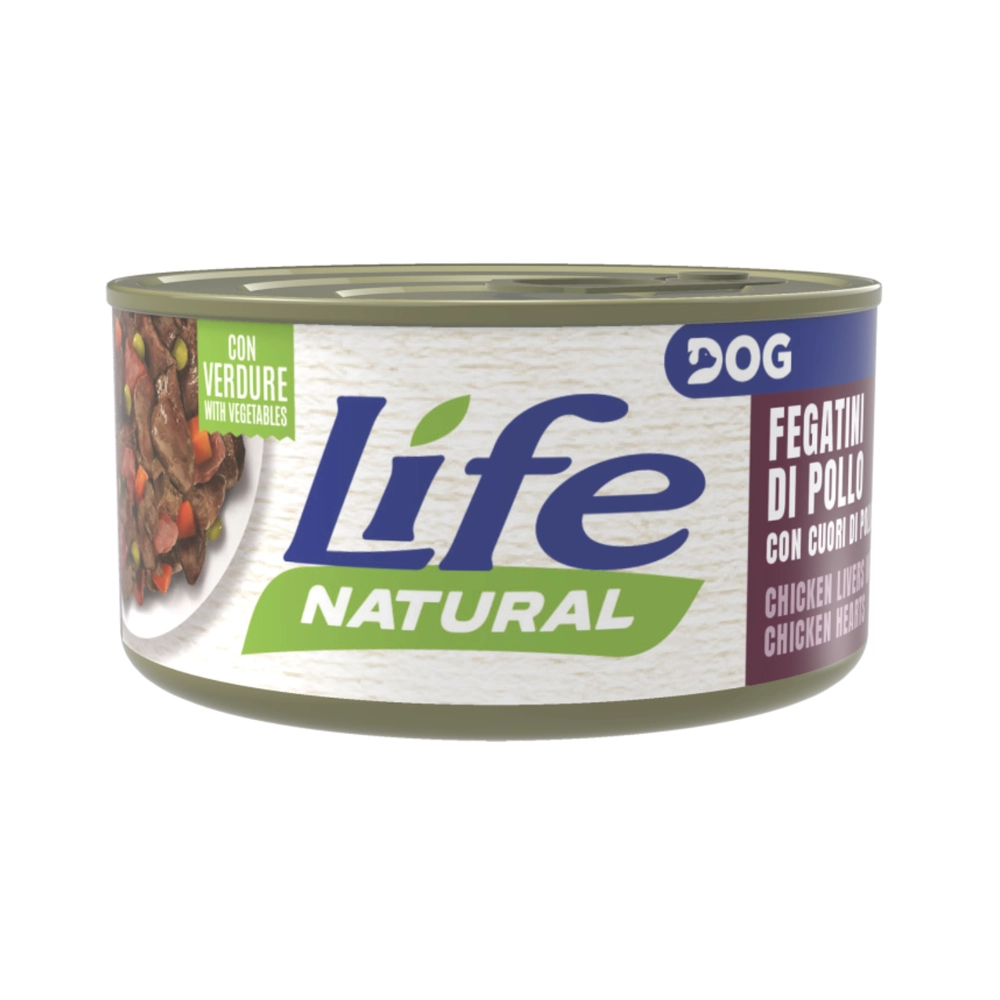 Life Dog Natural Куриные сердца и печень 