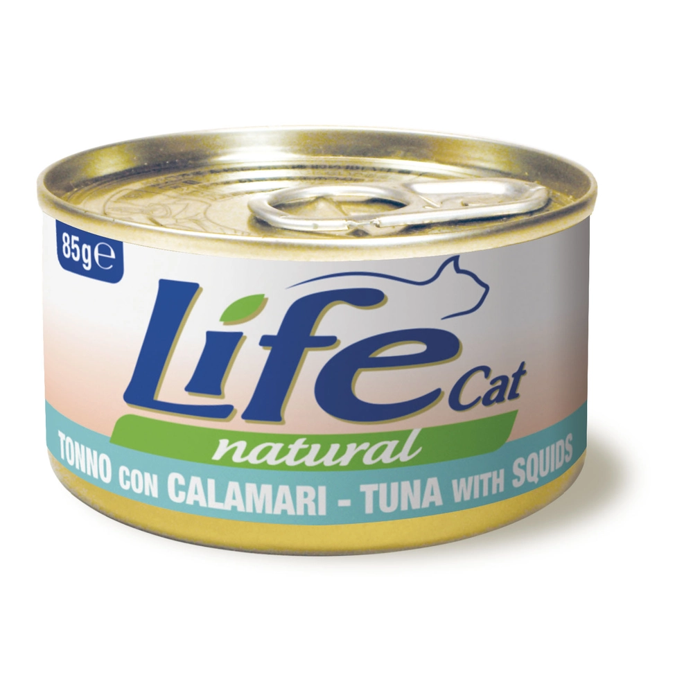 Life Cat Natural Тунець з кальмарами 