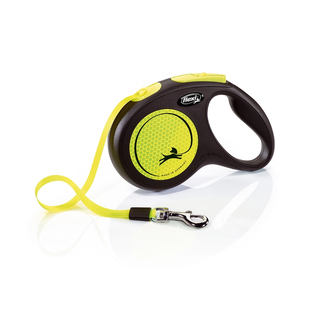 Flexi New Neon M поводок-рулетка для собак до 25 кг (лента 5м)  - фото 5