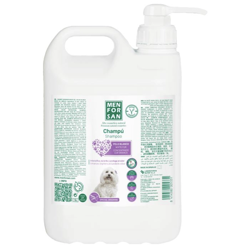 Menforsan White Fur Shampoo  - фото 2