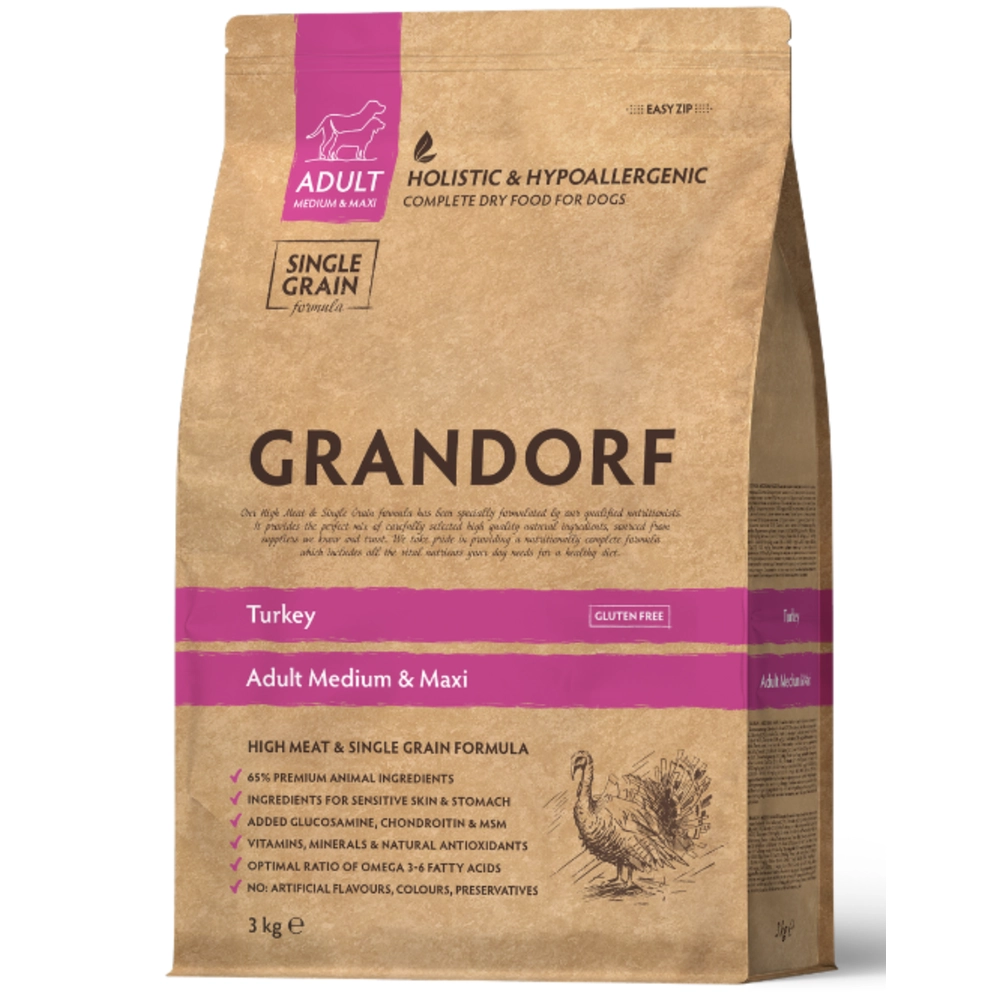 Grandorf Dog Medium & Maxi Turkey  