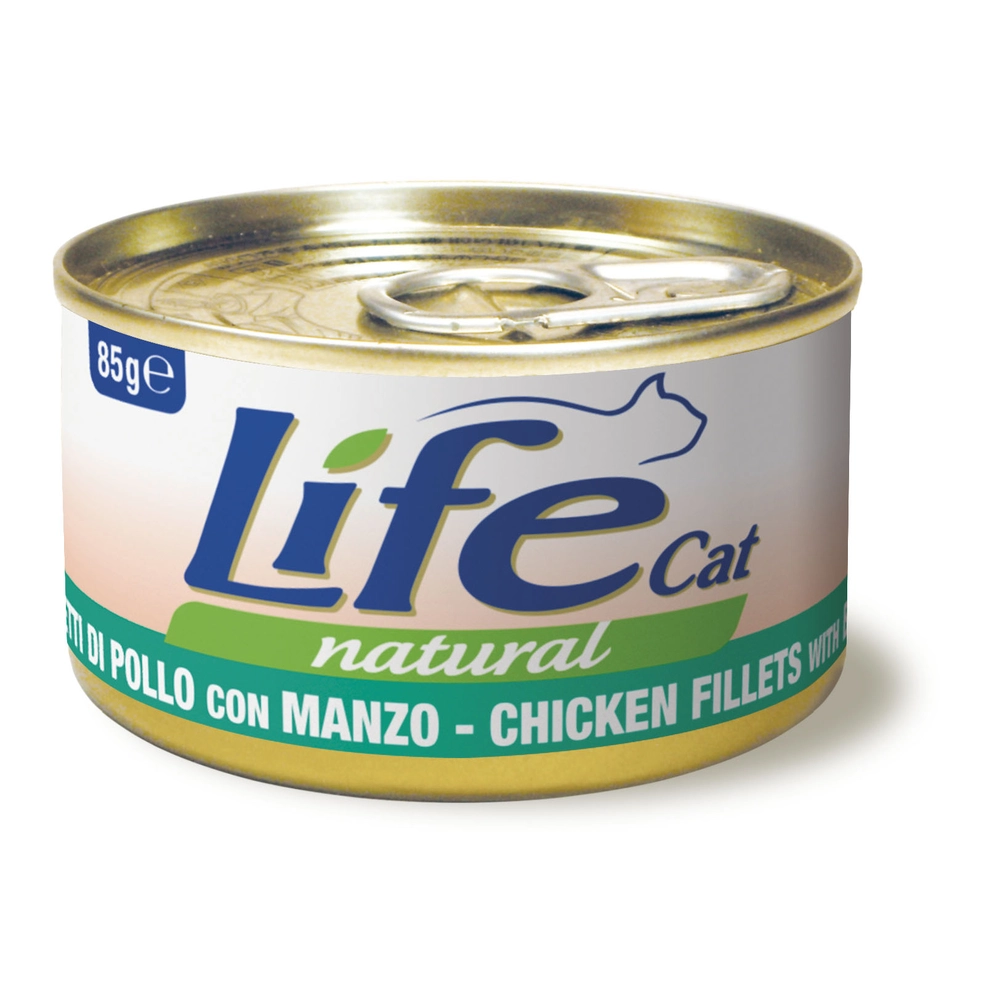 Life Cat Natural Курка з яловичиною 
