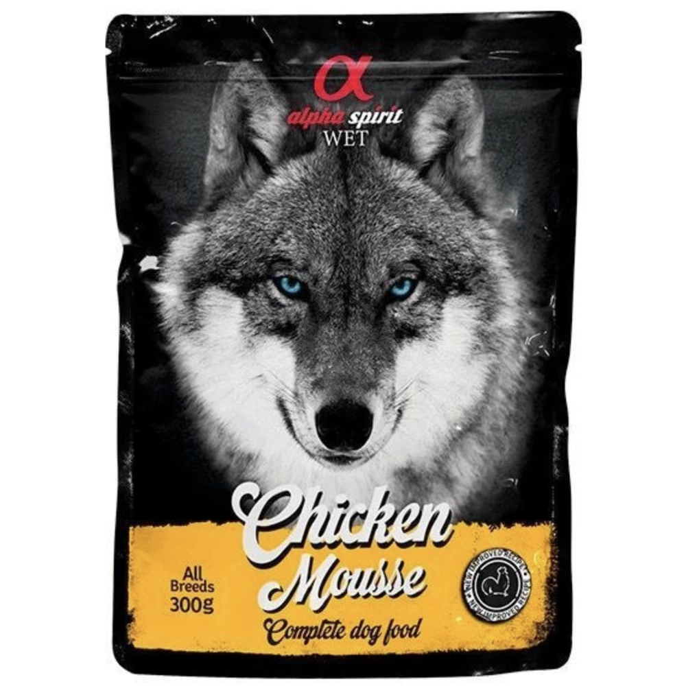 Alpha Spirit Chicken Mousse Complete Dog food 